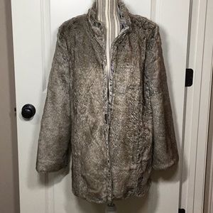 Chico’s Reversible Paisley-Faux-Fur Jacket